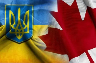 Canada and Ukraine flags representing the deep bilateral relationship and diaspora connections