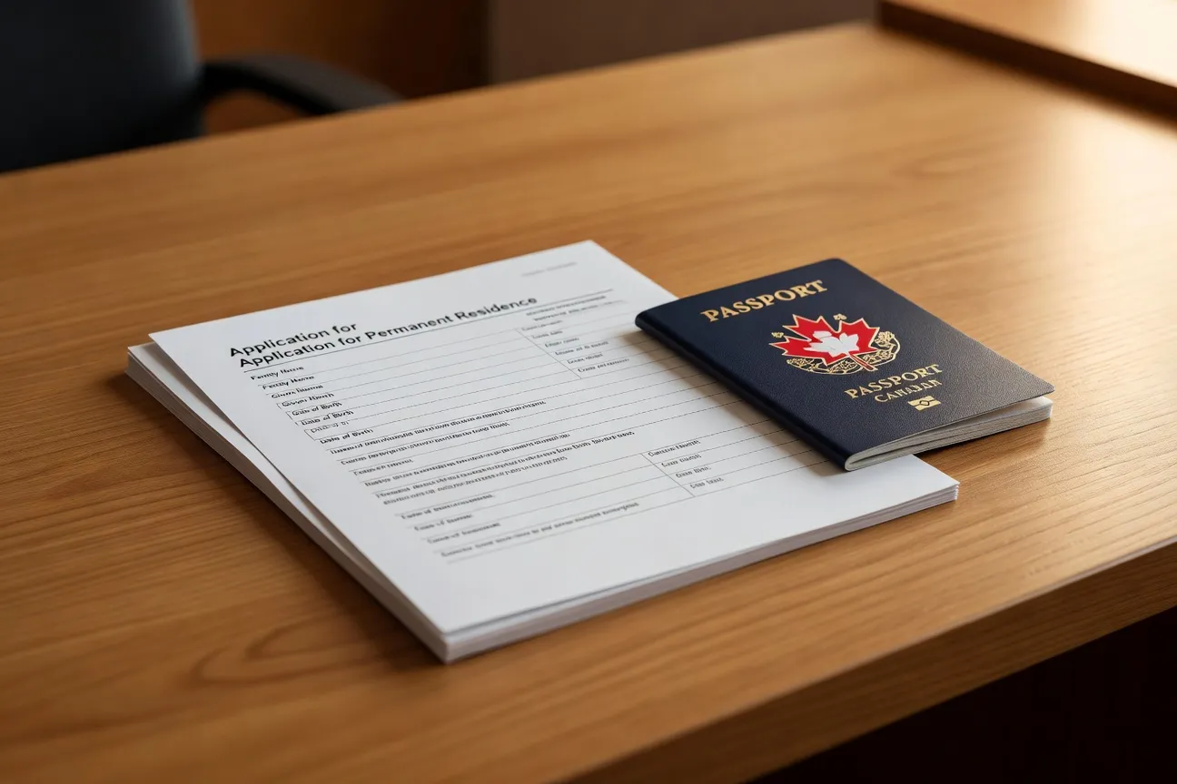 CUAET application form and Canadian immigration documents