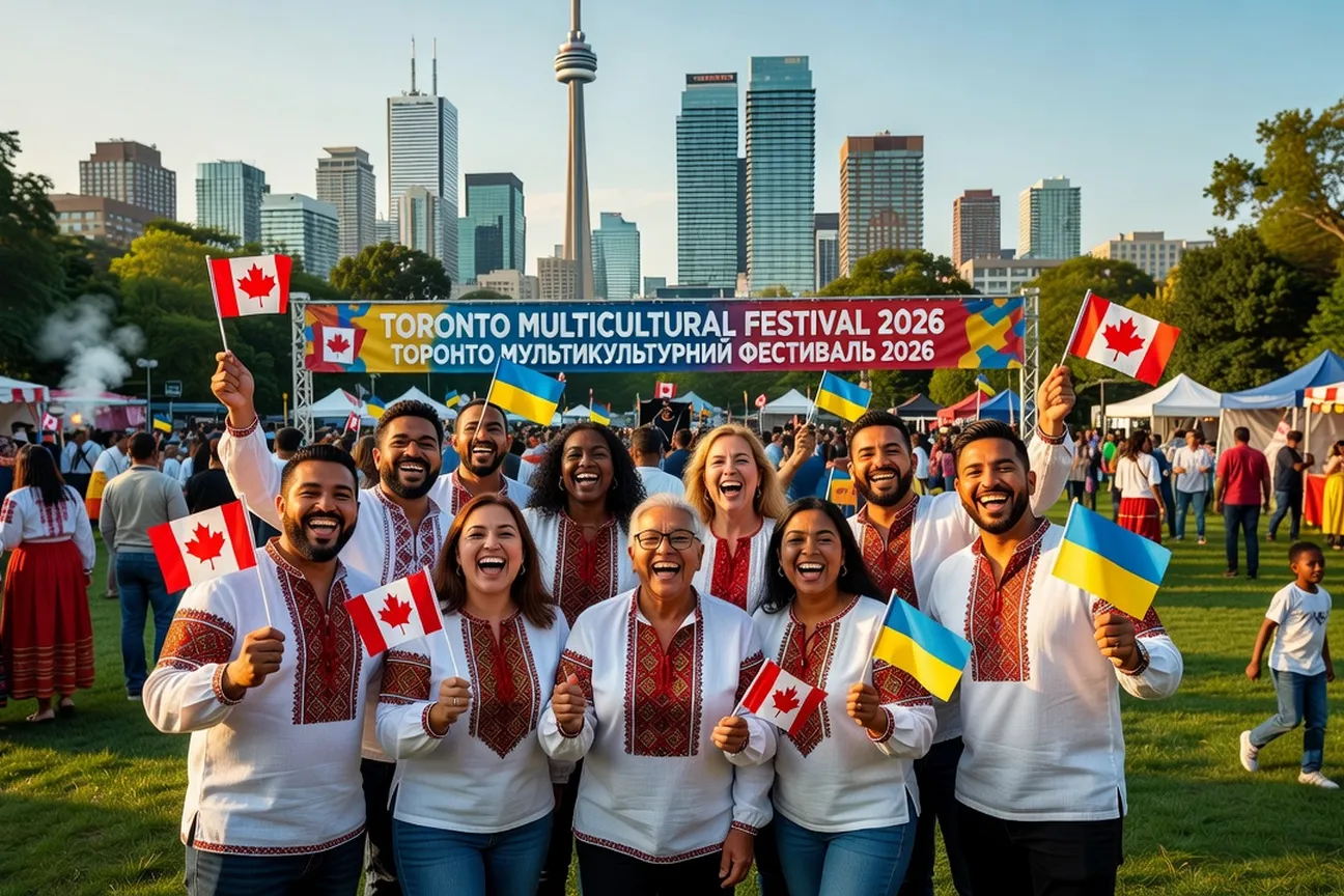 Ukrainian-Canadian families at multicultural festival Toronto 2026