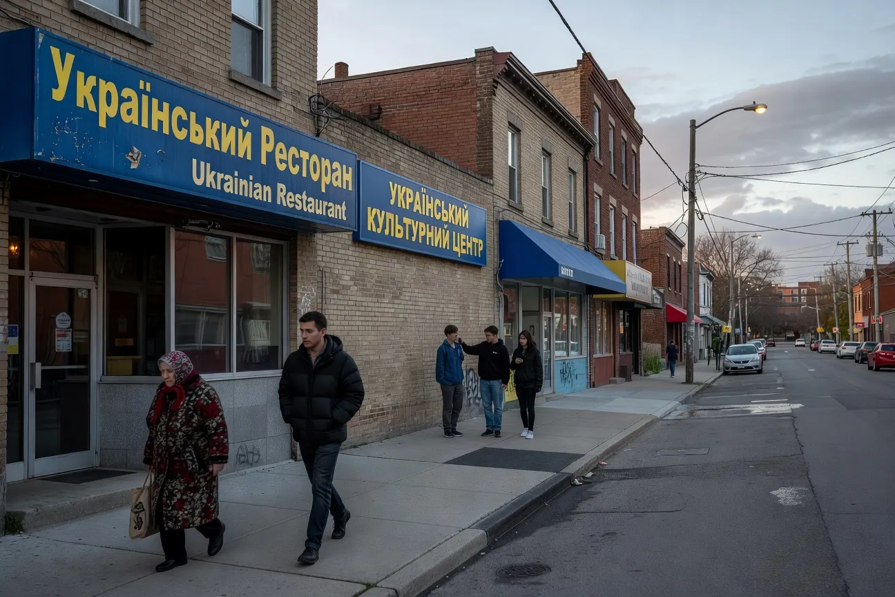 Bloor Street West Toronto Ukrainian neighbourhood storefronts