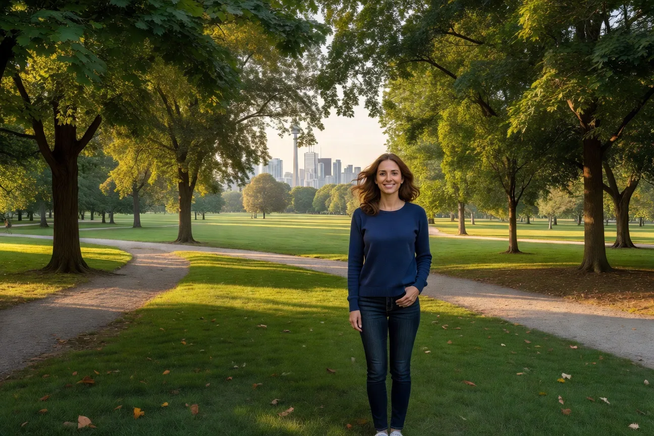 Ukrainian woman in Toronto park 2026